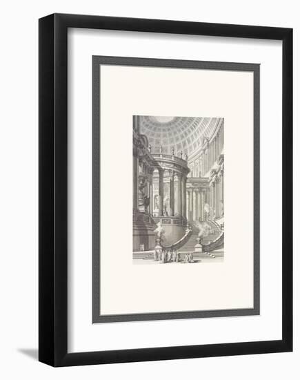 Tempio Antico Inventato-Giovanni Battista Piranesi-Framed Art Print