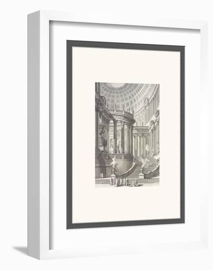 Tempio Antico Inventato-Giovanni Battista Piranesi-Framed Art Print