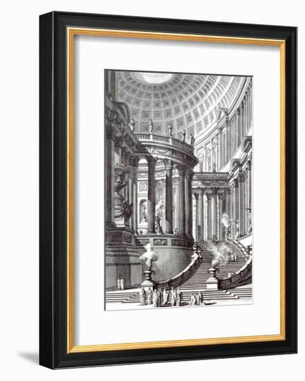 Tempio Antico-Giovanni Battista Piranesi-Framed Art Print