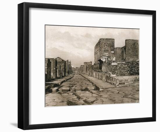 Tempio Della Fortuna, Pompeii, Italy, C1900s-null-Framed Giclee Print