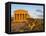 Tempio Di Concordia (Concord) at Sunset, Valle Dei Templi, UNESCO World Heritage Site, Agrigento, S-Stuart Black-Framed Premier Image Canvas