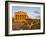 Tempio Di Concordia (Concord) at Sunset, Valle Dei Templi, UNESCO World Heritage Site, Agrigento, S-Stuart Black-Framed Photographic Print