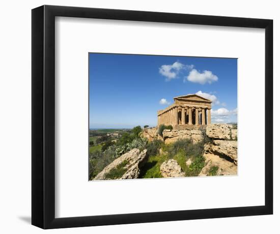 Tempio Di Concordia (Concord), Valle Dei Templi, UNESCO World Heritage Site, Agrigento, Sicily, Ita-Stuart Black-Framed Photographic Print