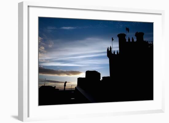 Templar Castle, Town of Ponferrada in Spain-Felipe Rodriguez-Framed Photographic Print