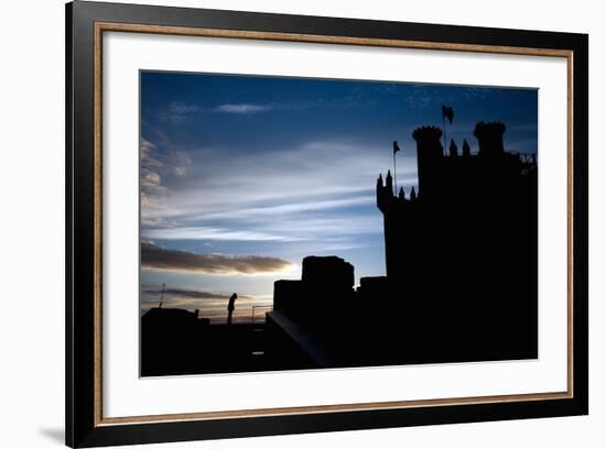Templar Castle, Town of Ponferrada in Spain-Felipe Rodriguez-Framed Photographic Print