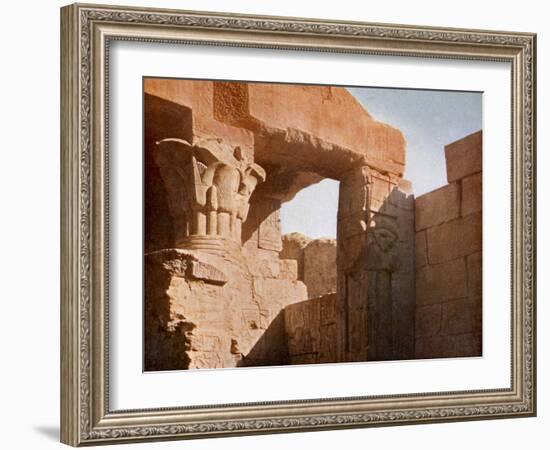 Temple at El Medina, Egypt-English Photographer-Framed Giclee Print