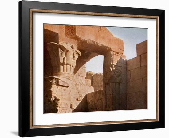 Temple at El Medina, Egypt-English Photographer-Framed Giclee Print