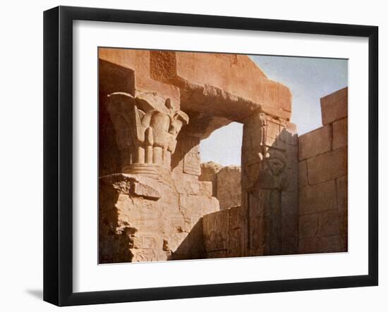 Temple at El Medina, Egypt-English Photographer-Framed Giclee Print