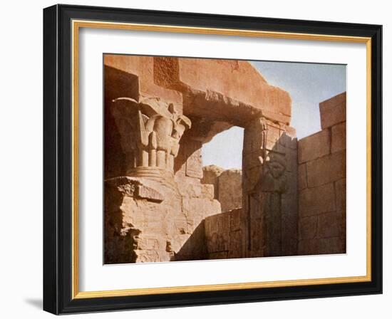 Temple at El Medina, Egypt-English Photographer-Framed Giclee Print