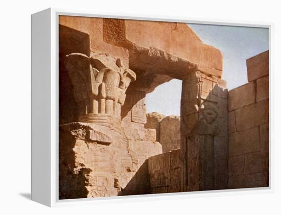 Temple at El Medina, Egypt-English Photographer-Framed Premier Image Canvas