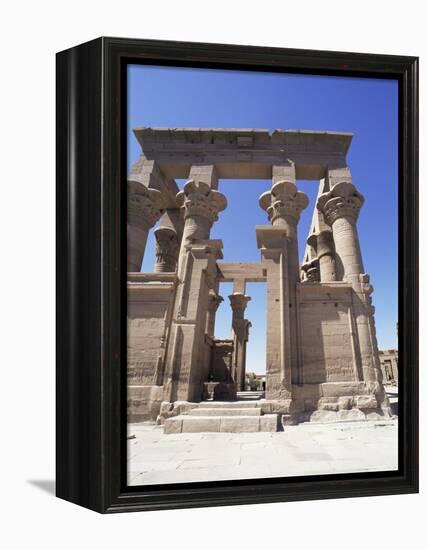 Temple at Philae, Unesco World Heritage Site, Moved When the Aswan High Dam was Built, Nubia, Egypt-Robert Harding-Framed Premier Image Canvas