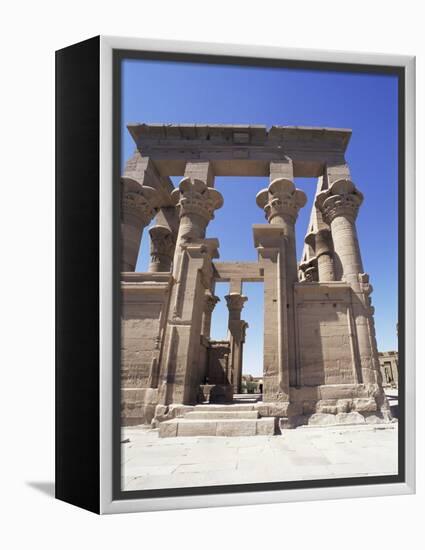 Temple at Philae, Unesco World Heritage Site, Moved When the Aswan High Dam was Built, Nubia, Egypt-Robert Harding-Framed Premier Image Canvas