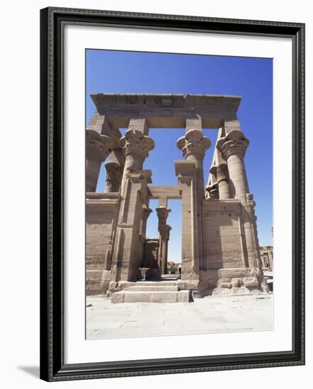 Temple at Philae, Unesco World Heritage Site, Moved When the Aswan High Dam was Built, Nubia, Egypt-Robert Harding-Framed Photographic Print