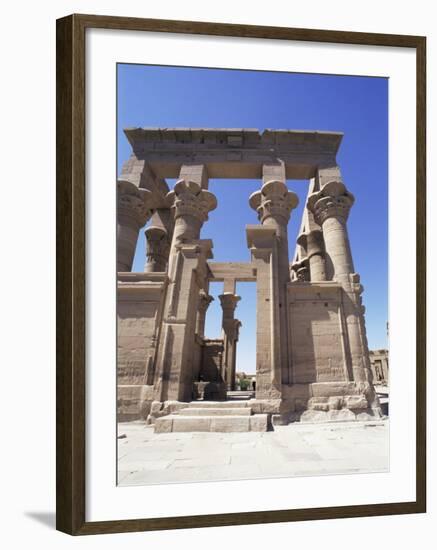 Temple at Philae, Unesco World Heritage Site, Moved When the Aswan High Dam was Built, Nubia, Egypt-Robert Harding-Framed Photographic Print