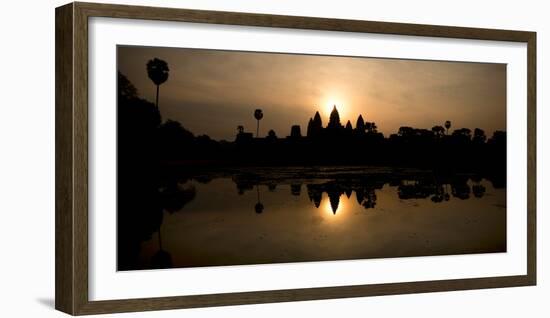 Temple at the Lakeside, Angkor Wat, Angkor Thom, Siem Reap, Angkor, Cambodia-null-Framed Photographic Print