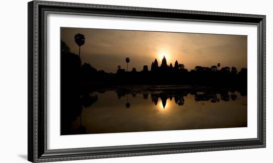 Temple at the Lakeside, Angkor Wat, Angkor Thom, Siem Reap, Angkor, Cambodia-null-Framed Photographic Print
