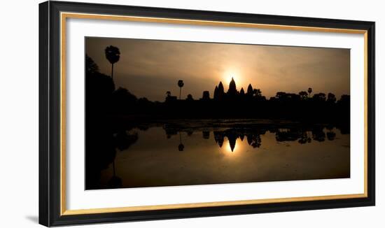 Temple at the Lakeside, Angkor Wat, Angkor Thom, Siem Reap, Angkor, Cambodia-null-Framed Photographic Print