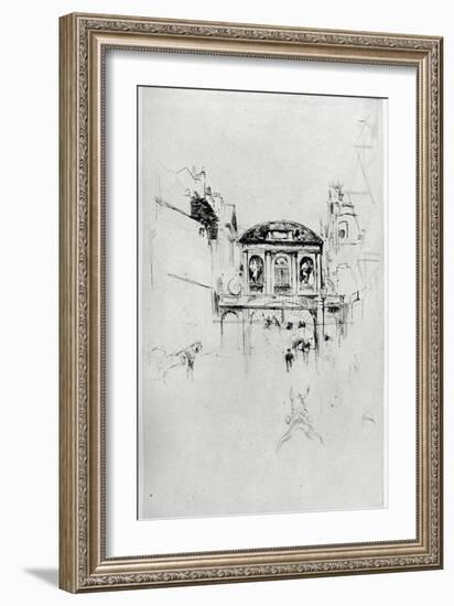Temple Bar, 19th Century-James Abbott McNeill Whistler-Framed Giclee Print