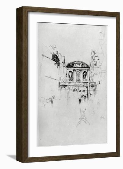 Temple Bar, 19th Century-James Abbott McNeill Whistler-Framed Giclee Print