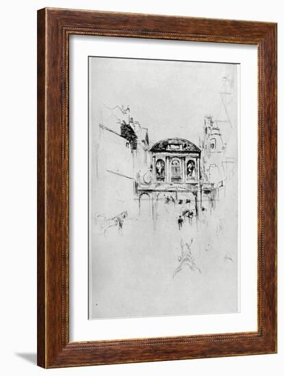 Temple Bar, 19th Century-James Abbott McNeill Whistler-Framed Giclee Print