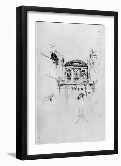 Temple Bar, 19th Century-James Abbott McNeill Whistler-Framed Giclee Print