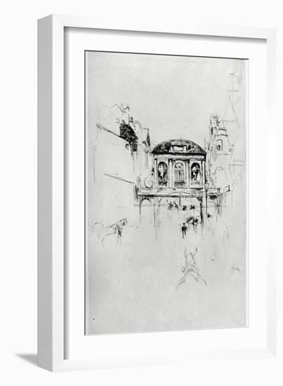 Temple Bar, 19th Century-James Abbott McNeill Whistler-Framed Giclee Print