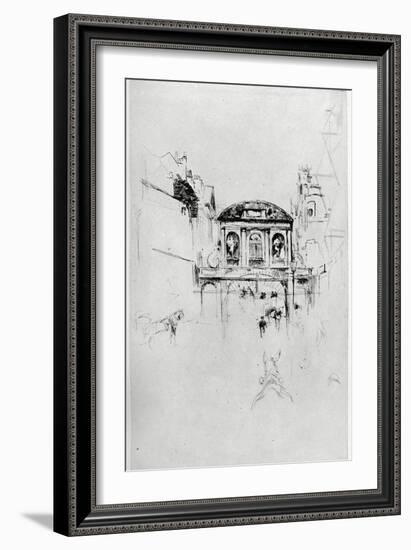 Temple Bar, 19th Century-James Abbott McNeill Whistler-Framed Giclee Print