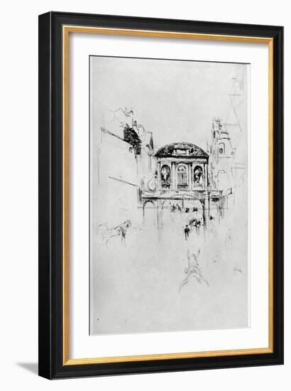 Temple Bar, 19th Century-James Abbott McNeill Whistler-Framed Giclee Print