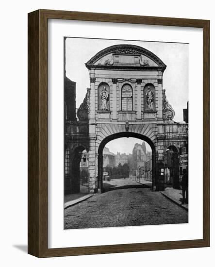 Temple Bar Archway, at the Stand End of Fleet Street, London, 1877-null-Framed Giclee Print