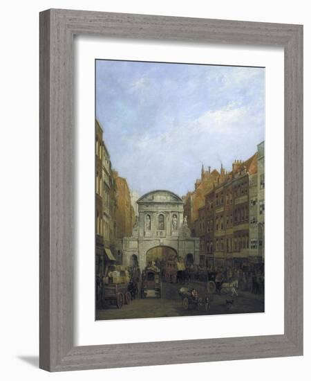 Temple Bar from the Strand, London, 1873-William Henry Haines-Framed Giclee Print