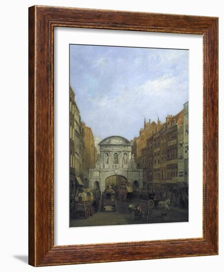 Temple Bar from the Strand, London, 1873-William Henry Haines-Framed Giclee Print