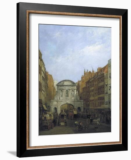 Temple Bar from the Strand, London, 1873-William Henry Haines-Framed Giclee Print