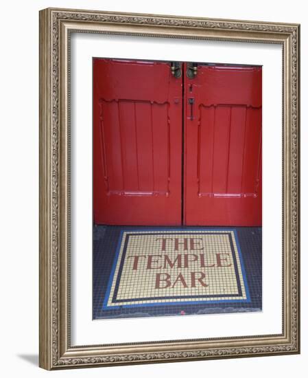 Temple Bar Pub Sign, Temple Bar District, Dublin, Ireland-Doug Pearson-Framed Photographic Print