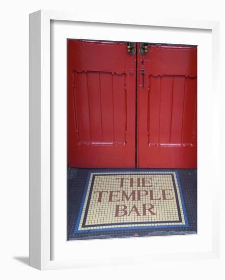 Temple Bar Pub Sign, Temple Bar District, Dublin, Ireland-Doug Pearson-Framed Photographic Print