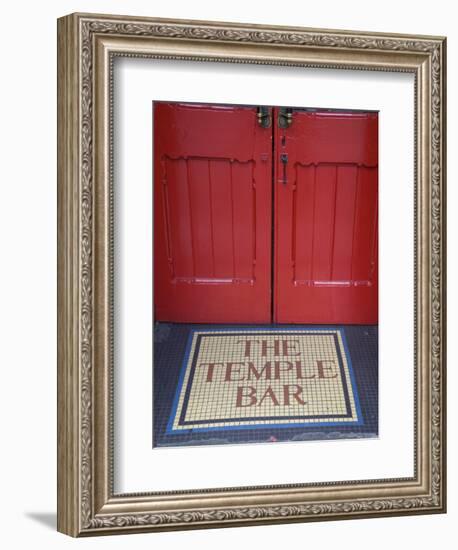 Temple Bar Pub Sign, Temple Bar District, Dublin, Ireland-Doug Pearson-Framed Photographic Print