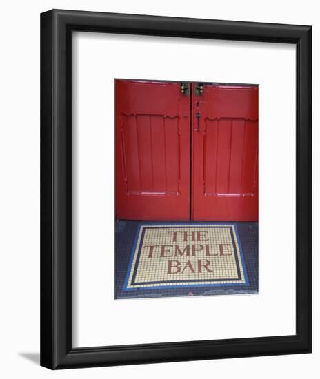 Temple Bar Pub Sign, Temple Bar District, Dublin, Ireland-Doug Pearson-Framed Photographic Print