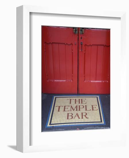 Temple Bar Pub Sign, Temple Bar District, Dublin, Ireland-Doug Pearson-Framed Photographic Print