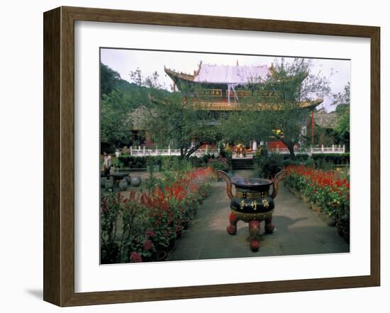 Temple Beauty of Bamboo Village, Kunming, China-Bill Bachmann-Framed Photographic Print