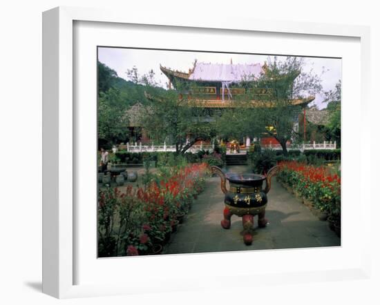 Temple Beauty of Bamboo Village, Kunming, China-Bill Bachmann-Framed Photographic Print