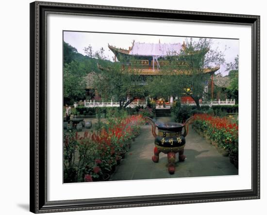 Temple Beauty of Bamboo Village, Kunming, China-Bill Bachmann-Framed Photographic Print
