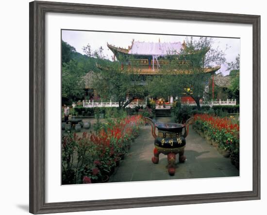 Temple Beauty of Bamboo Village, Kunming, China-Bill Bachmann-Framed Photographic Print