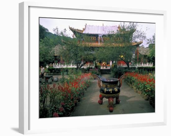 Temple Beauty of Bamboo Village, Kunming, China-Bill Bachmann-Framed Photographic Print