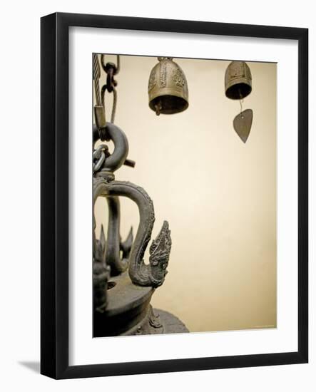 Temple Bells, Golden Mount, Wat Saket Temple, Bangkok, Thailand-Russell Young-Framed Photographic Print