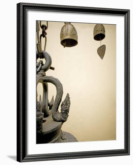 Temple Bells, Golden Mount, Wat Saket Temple, Bangkok, Thailand-Russell Young-Framed Photographic Print