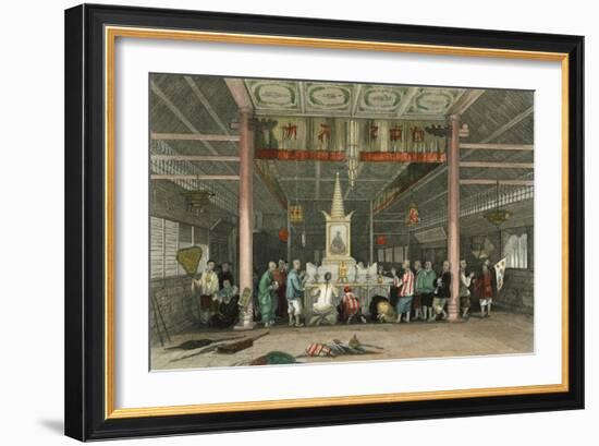 Temple Buddha Canton-Thomas Allom-Framed Art Print