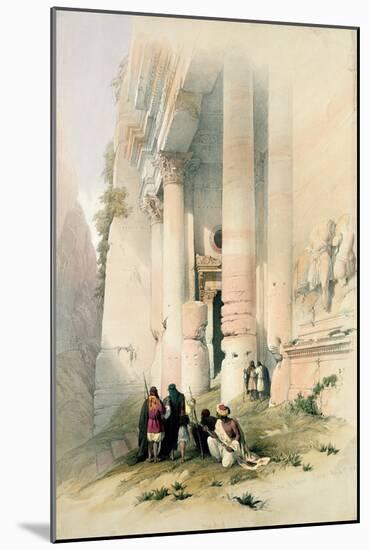 Temple Called El Khasne, Petra, 1839, Plate 94 Vol.III of The Holy Land-David Roberts-Mounted Giclee Print