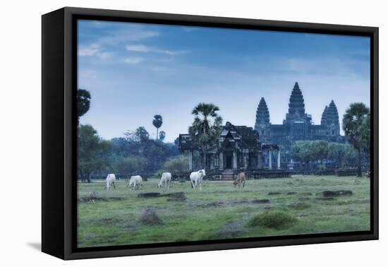 Temple Complex of Angkor Wat, Angkor, UNESCO World Heritage Site, Siem Reap, Cambodia, Indochina-Andrew Stewart-Framed Premier Image Canvas