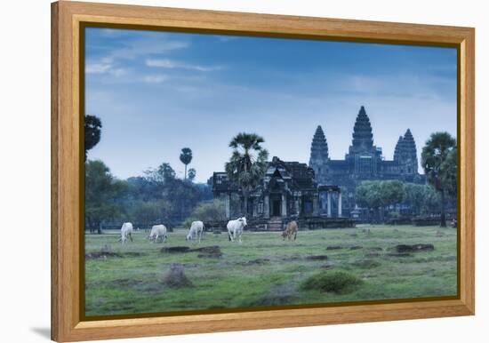 Temple Complex of Angkor Wat, Angkor, UNESCO World Heritage Site, Siem Reap, Cambodia, Indochina-Andrew Stewart-Framed Premier Image Canvas