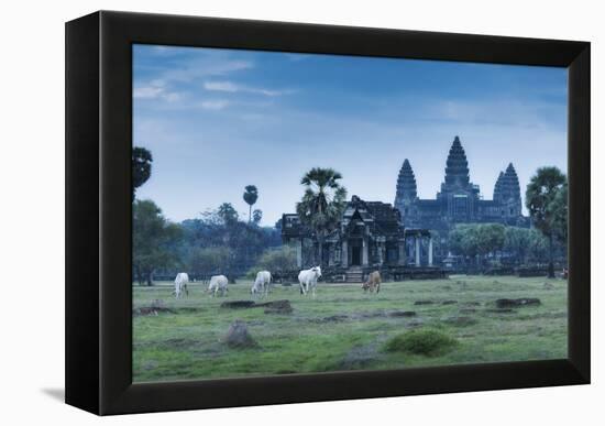 Temple Complex of Angkor Wat, Angkor, UNESCO World Heritage Site, Siem Reap, Cambodia, Indochina-Andrew Stewart-Framed Premier Image Canvas