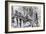 Temple Courtyard (Pen and Ink on Paper)-Giovanni Battista Piranesi-Framed Giclee Print